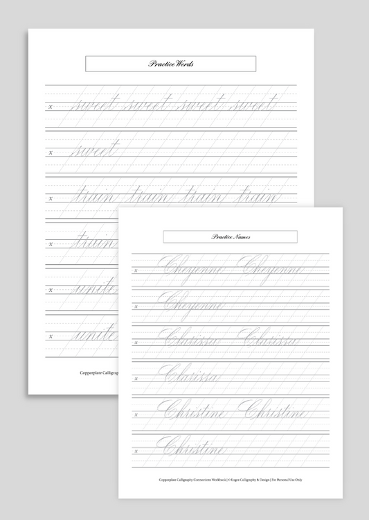 Digital Copperplate Connections Workbook