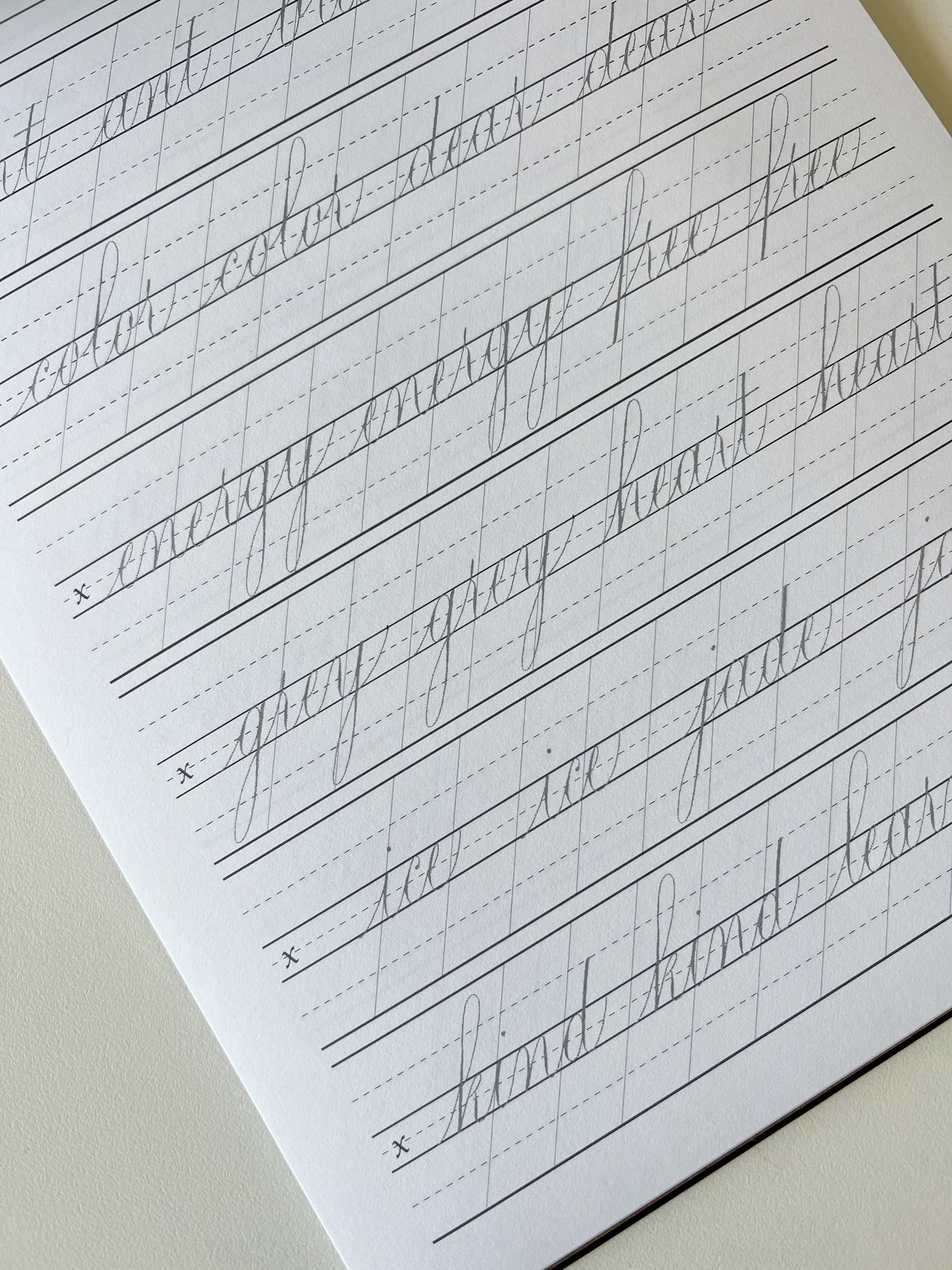 Copperplate Practice Pad - Lowercase Letters