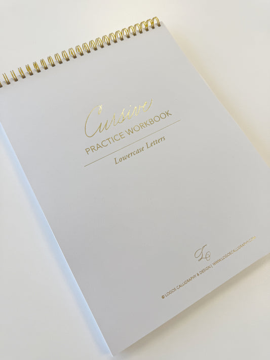Cursive Practice Workbook - Lowercase Letters