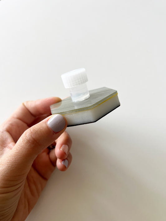 Mini Ash Wood Acrylic Inkwell