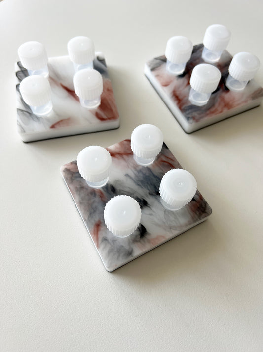 Marbled Quartz Acrylic Inkwell