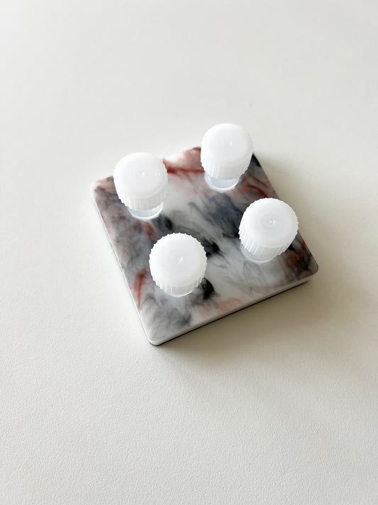 Marbled Quartz Acrylic Inkwell