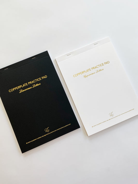 Copperplate Practice Pad - Lowercase/Uppercase Bundle Set