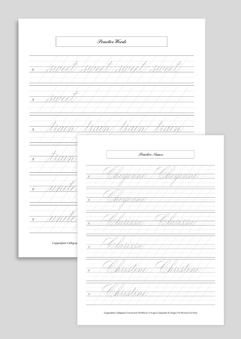 Digital Copperplate Connections Workbook