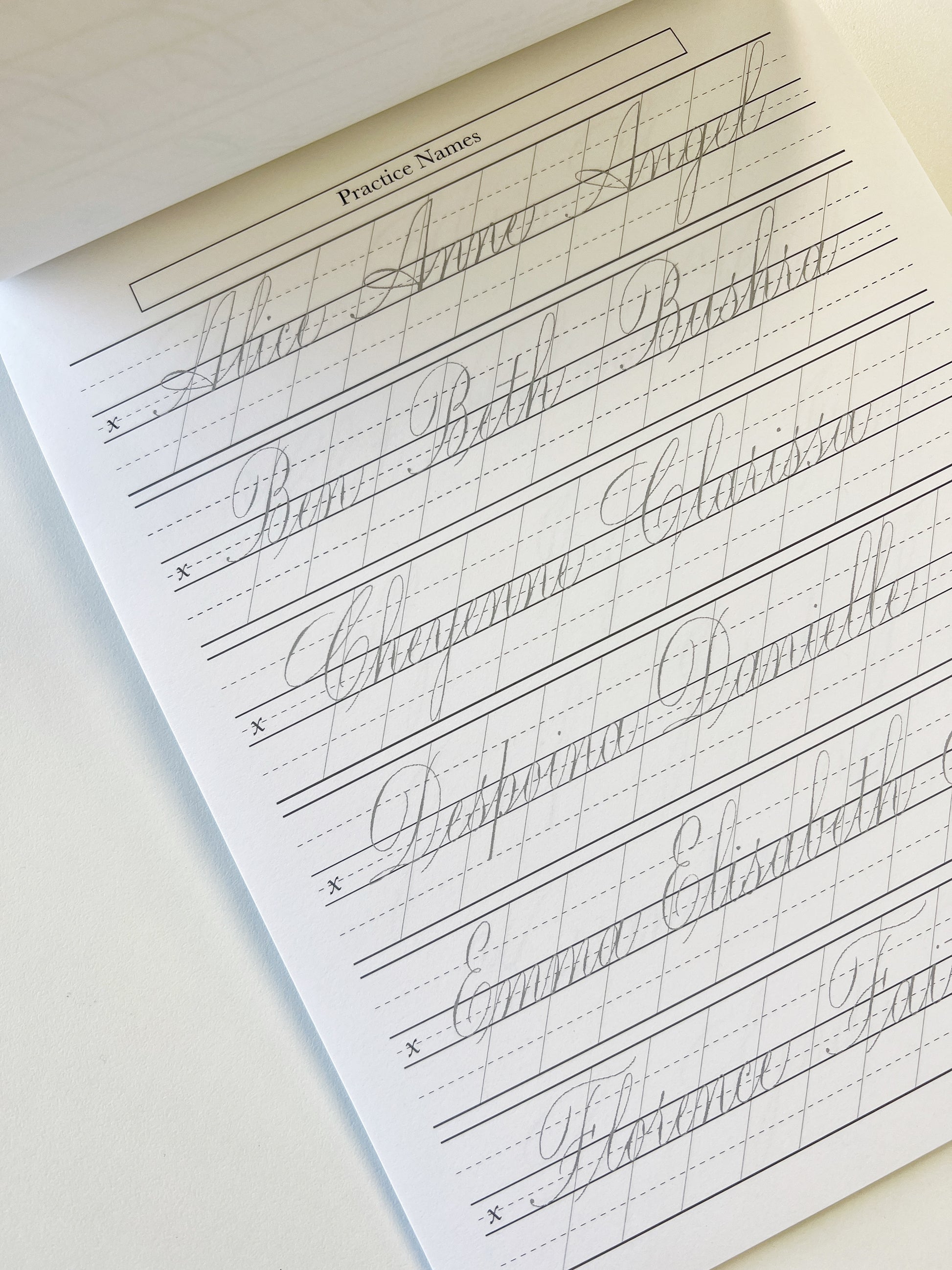 Copperplate Calligraphy Practice Sheets