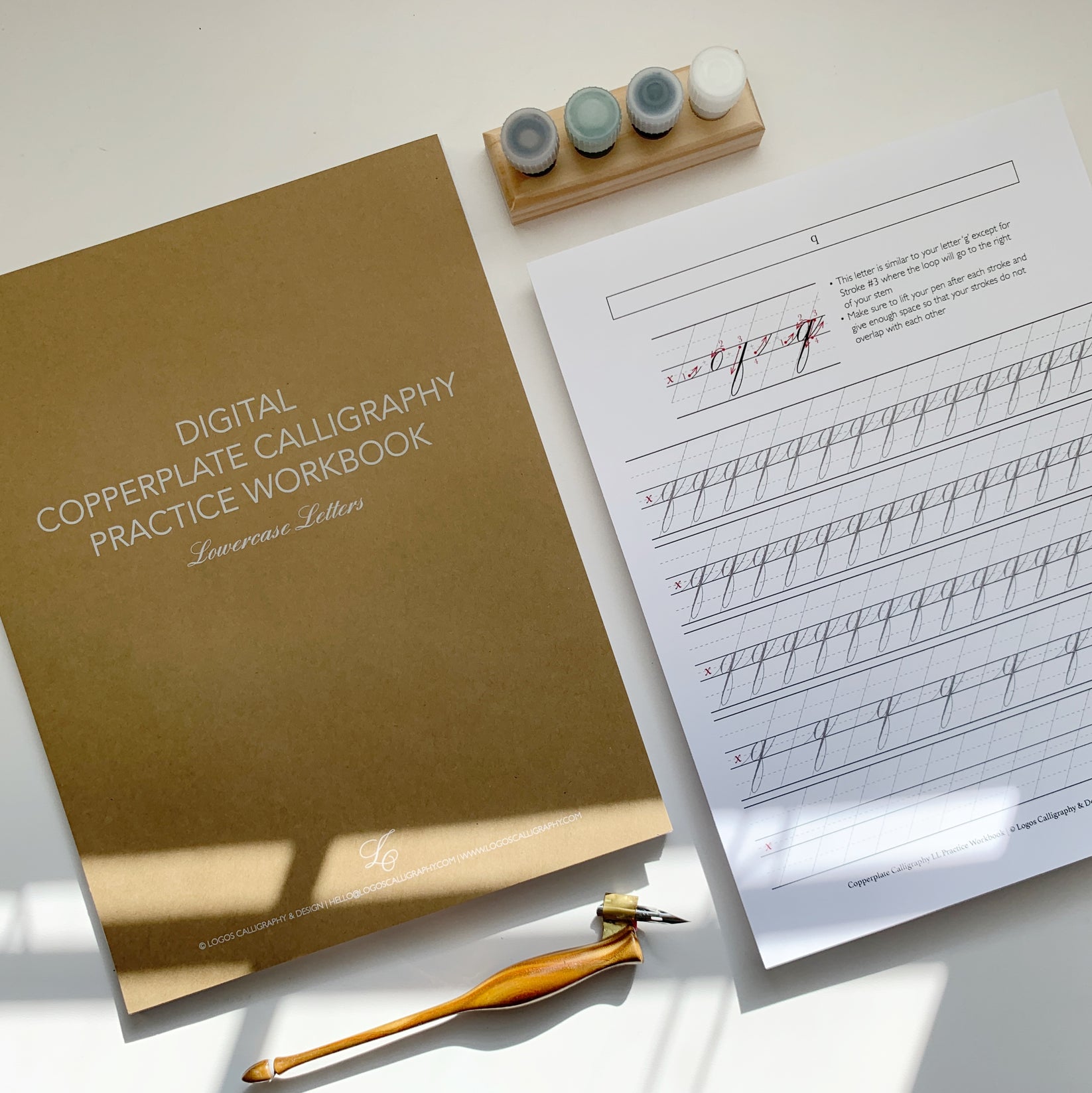 Digital Copperplate Practice Workbook - Lowercase Letters – Logos ...