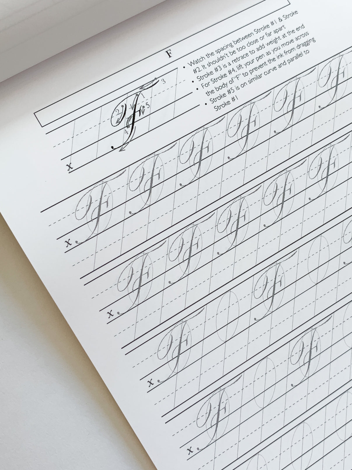 Copperplate Practice Pad - Uppercase Letters – Logos Calligraphy & Design