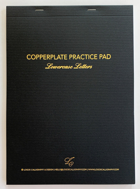 Copperplate Practice Pad - Lowercase Letters