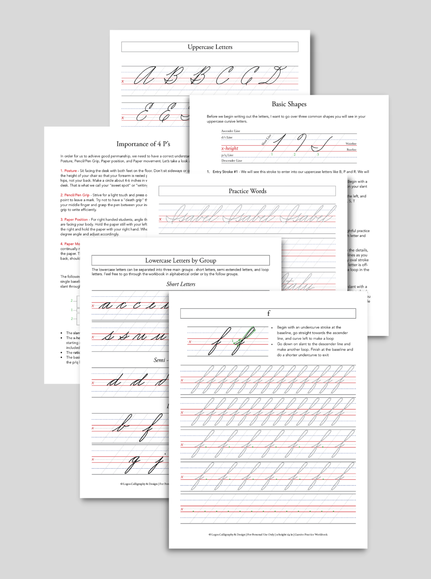 Swedish Cursive Workbooks